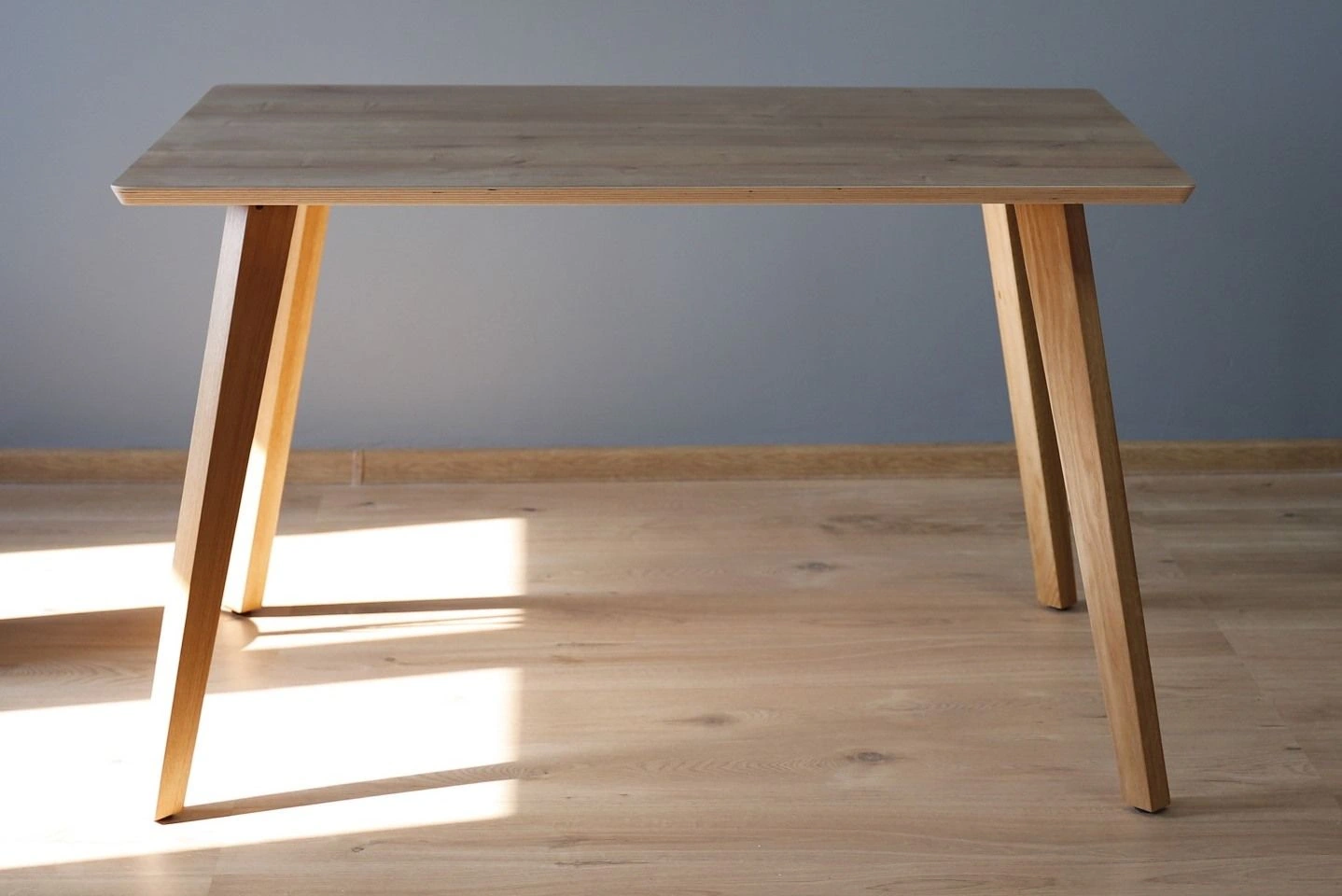 Dining rectangular oak multi 120 - stół prostokątny 120 cm z dębowymi nogami - Stół drewniany dębowy do kuchni jadalni | RetroCegła