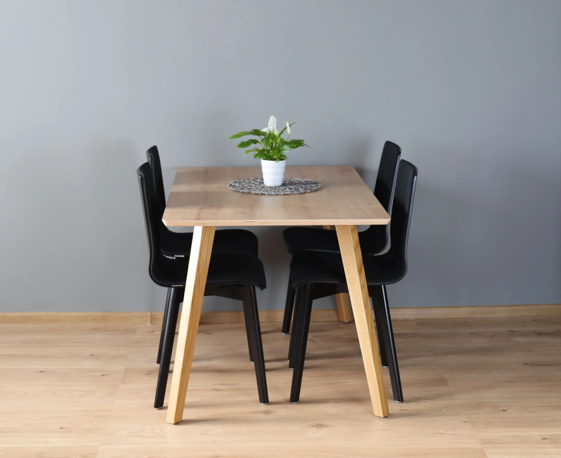 Dining rectangular oak multi 120 - stół prostokątny 120 cm z dębowymi nogami - Stół Lamonowany Prostokątny Dębowy | RetroCegła