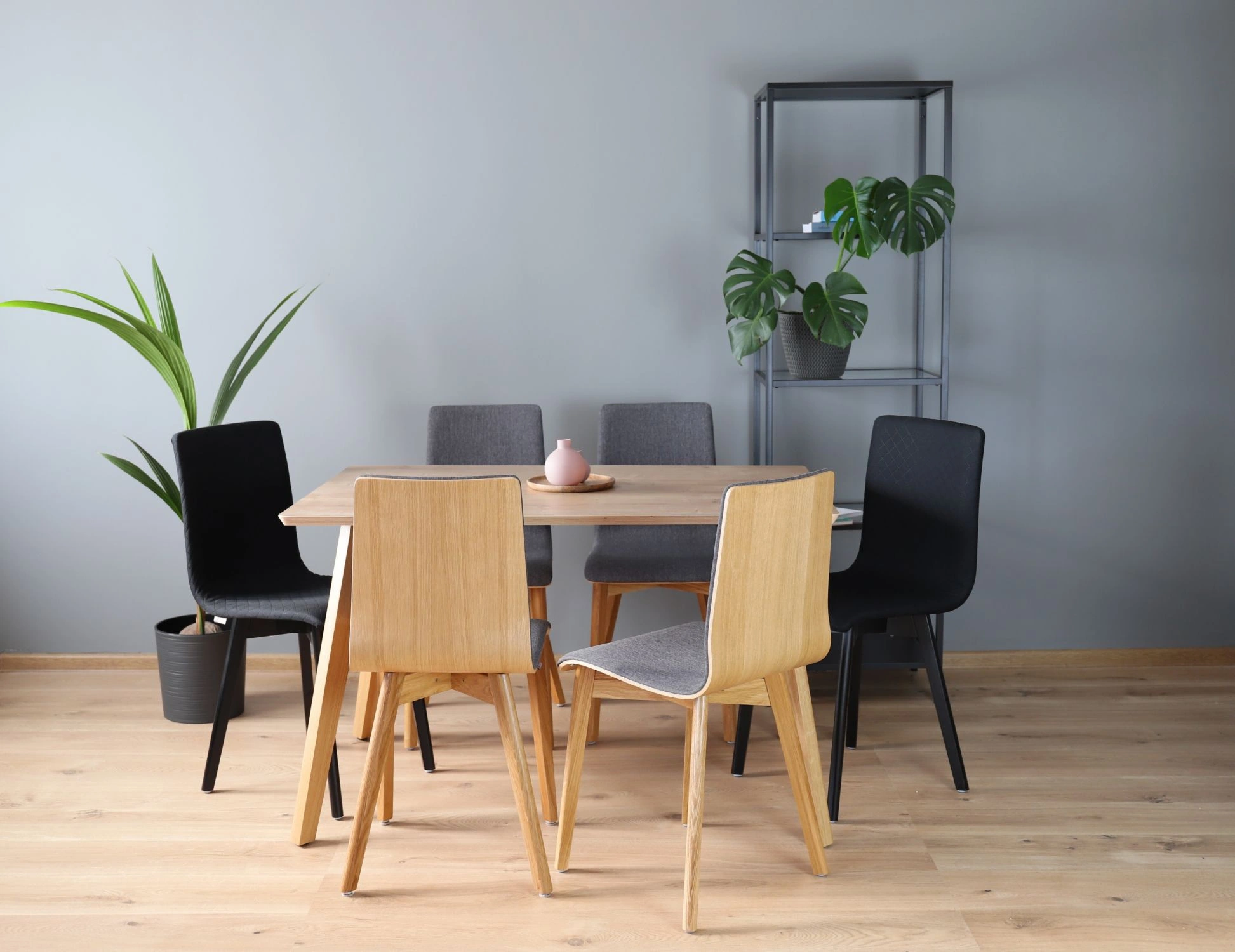 Dining rectangular oak multi 120 - stół prostokątny 120 cm z dębowymi nogami - Stół drewniany dębowy do kuchni jadalni | RetroCegła