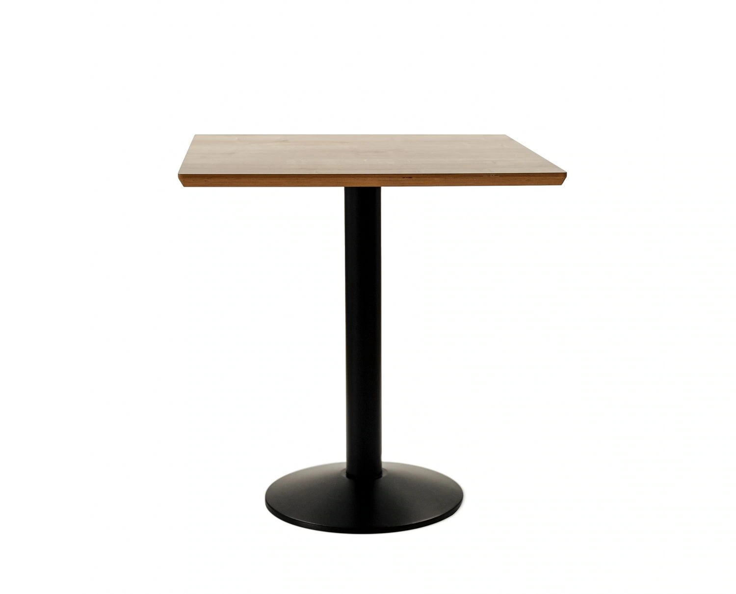 Dining square oak white 03 - stół kwadratowy 80 cm do kuchni i jadalni - Stolik do restauracji kwadratowy | RetroCegła
