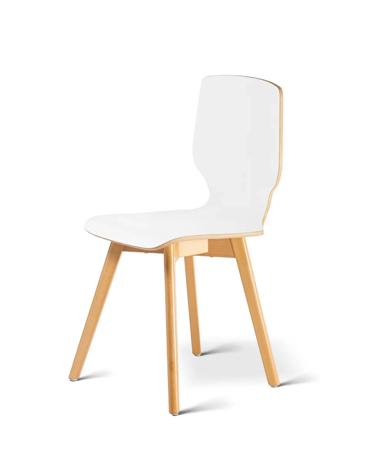 Mak white beech - krzesło laminowane z bukową ramą - krzesło MAK laminowane bukowa rama | RetroCegła