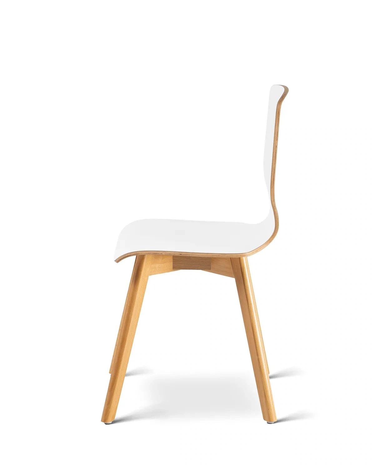 Mak white beech - krzesło laminowane z bukową ramą - krzesło MAK laminowane bukowa rama | RetroCegła