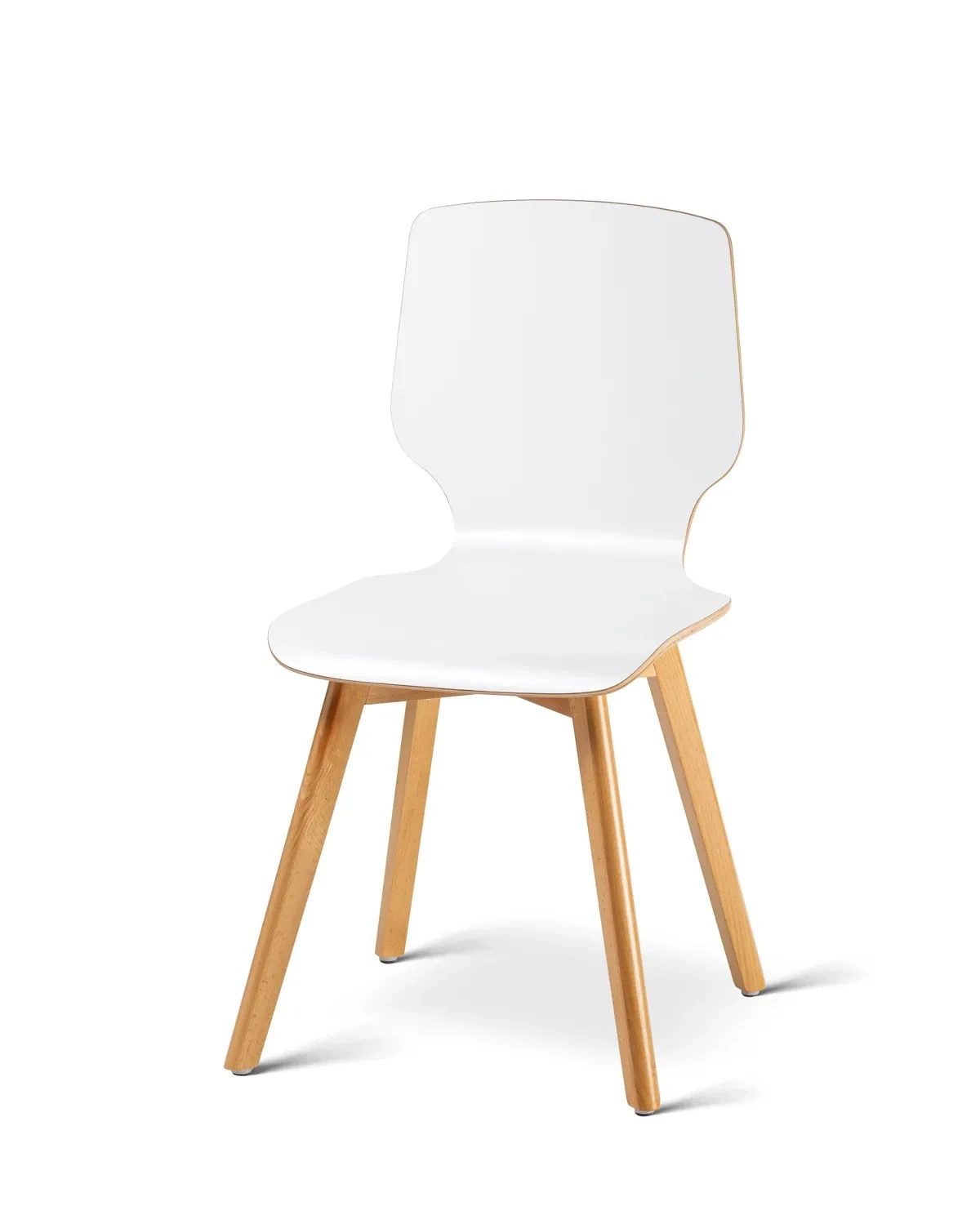 Mak white beech - krzesło laminowane z bukową ramą - krzesło MAK laminowane bukowa rama | RetroCegła