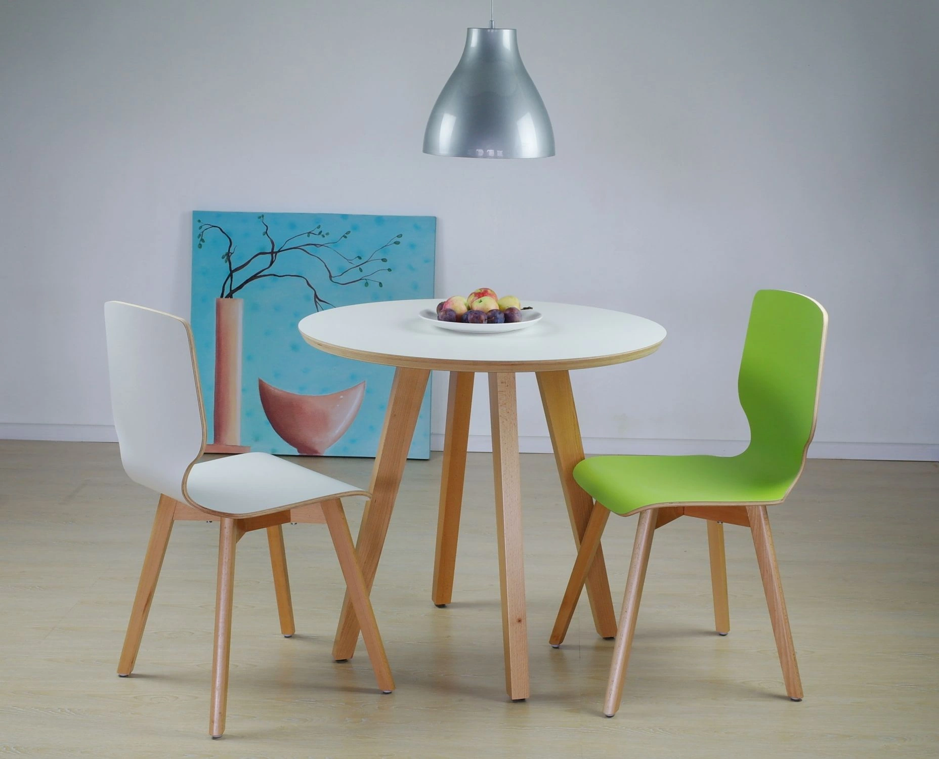 Mak white beech - krzesło laminowane z bukową ramą - krzesło MAK laminowane bukowa rama | RetroCegła