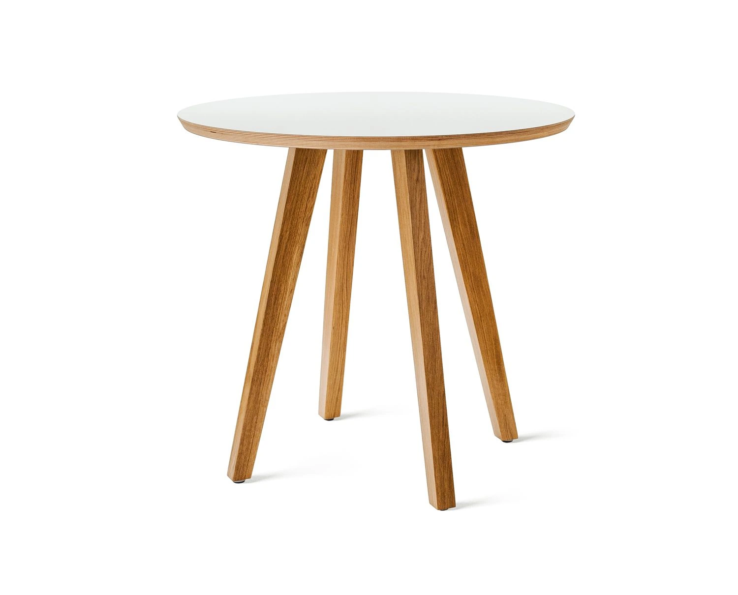 Round oak table 80 - stół okrągły z dębowymi nogami